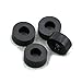 100PCS 2mm Black Nylon Round Spacer, OD 7mm, ID 3.2mm, Not Threaded, for M3 Screws, Plastic.