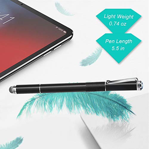 Diamond Stylus Pen, 4-in-1 Universal Touch Screen Stylus Multifunction Writing Instruments Penyeah P2 - Black