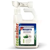 EcoRaider Mosquito Hose-end Yard Spray, Triple-Action Kills Adult Mosquitoes on Contact, Kills Larvae and Repels, Natural & Non-Toxic, 32 Oz