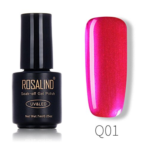 Titanium Plastic Shiny Mirror Nail Oil XUANOU 7ML Nail Polish Nail Art Nail Gel Polish UV LED Gel Polish (01#)