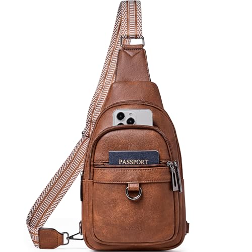 cakang Womens Sling Bag Crossbody Bags for Women Vegan Leather Sling Backpack Daypack Fanny Pack Crossbody Purse Travel