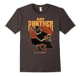 Mens Marvel Black Panther Action Since 1966 Retro Vintage T-Shirt Large Asphalt