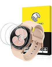 SPGUARD Galaxy Watch 4 40mm Screen Protector, 3 Pack Tempered Glass Screen Protector Compatible with Samsung Galaxy Watch4 40mm