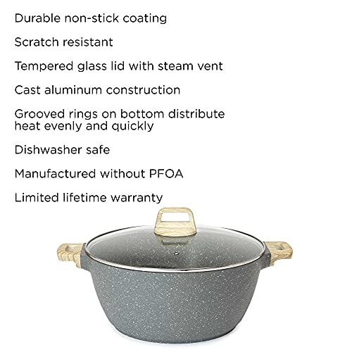 Ecolution Farmhouse Cast Aluminum, Durable Nonstick Coating, Even