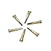 Imelod Guitar Bridge Pins Pegs Guitar Parts 6pcs Brass Copper for Acoustic Guitar With Guitar Bridge Endpin Replacement Parts for Guitar
