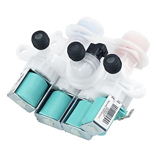 W11165546 W11096267 Washer Water Inlet Valve Replacement-Fit for May-tag Whirl-pool Ken-more Washing Machine -Replaces W10758828 W10839828 W11165546VP W11220230 33090105 by AMI PARTS