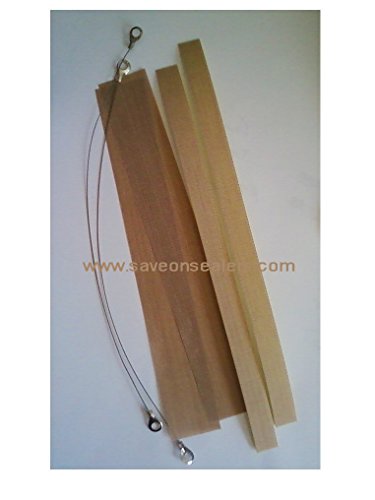 2 x 16" Repair Kits WITH ROUND Cut n SEAL SHRINK BAGS NOTE ROUND wires 16" Impulse sealers - 4 Teflons and 2 wires plus instructions MADE IN USA