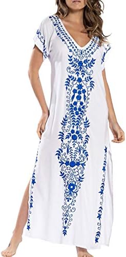 fit and flare linen dress Flower Embroidered Plaid Dress – MINIS main image 0