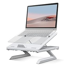Laptop-Stand-Jelly-Comb-Ergonomic-Notebook-Riser-Desk-9-Level-Adjustable-with-Foldable-Legs-Phone-Holders-and-Cooling-Design-for-Macbook-Tablet-Book-ComputerDesktop-Monitor-White Laptop Stand, Jelly Comb Ergonomic Notebook Riser Desk 9-Level Adjustable with Foldable Legs, Phone Holders and Cooling…