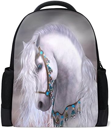 Donnapink Cool Running Horse School Backpacks For Students Kids Teens Boys Girls Children Bookbag