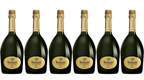 LOT 6 CHAMPAGNES R DE RUINART BRUT 75CL