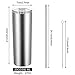 Maxdot 2 Pack Stainless Steel Skinny Tumbler, Double-Insulated Water Tumbler Cup With Lid and Straw, Outdoor Unbreakable Travel Slim Bottle for Hot Cold Drinks with Cleaning Brush (Silver, 20 OZ)