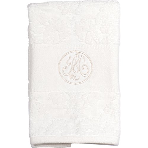 Mathilde M - Romantic French Parisian Style Cotton Towel (Face Towel 30 x 50 cm, Broderie)