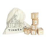 Tiny Piney ABC 123 Blocks: Wood Alphabet Blocks with Numbers - 1.5
