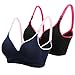 Lataly Women's Sleeping Nursing Bra Wirefree Breastfeeding Maternity Bralette