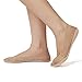 Jarseen 4 Pairs No Show Lace Cotton Liner Hidden Non-Skid Boat Socks Women (4Nude, Shoe-Size 9-12)