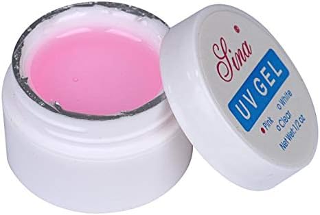 Ecurson Gel Protective Harmless Resin Extension Repair Gel Cracked Nail Repair,Ridge Filler, Clear UV Builder Gel Acrylic Nail Art Tips Manicure