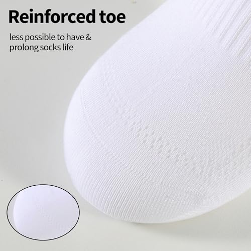 YORJOSOX Mens Sports Quarter Ankle Socks Trainer Running Athletic Socks for Men 9-12 6-9