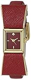 kate spade new york Women's 1YRU0902 Kenmare Gold-Tone Stainless Steel Watch with Red Leather Band