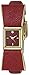 kate spade new york Women's 1YRU0902 Kenmare Gold-Tone Stainless Steel Watch with Red Leather Band