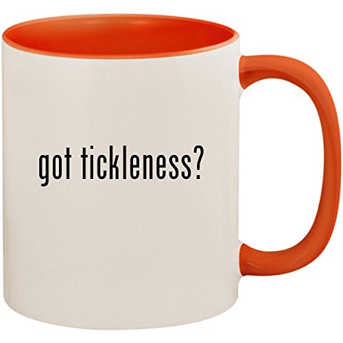got tickleness? – 11oz Ceramic Colored Inside and Handle Coffee Mug Cup, Orange got tickleness? – 11oz Ceramic Colored Inside and Handle Coffee Mug Cup, Orange