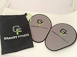 Gravity Fitness Core Slider, Premium Quality Two-sided Sliding Plate, Free Travel Bag and Exercise Guide