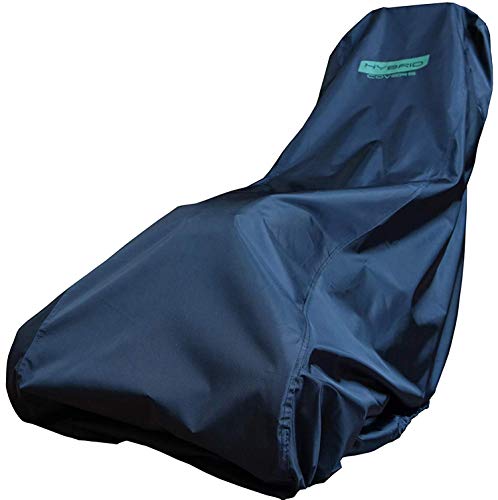 Durable Lawn Mower Cover Indoor-Outdoor |All Weather Waterproof-UV Protected Tear Resistant Fabric | Secure Closure with Drawcord Locking | Universal Fit for Push-Gas & Electric Mower | Color Black