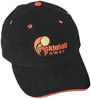 PICKLEBALL MARKETPLACE "Team Performance" Ball Cap - Black w/ Orange Accents