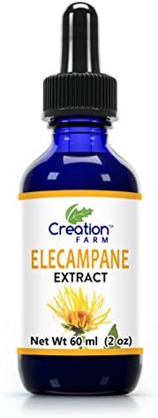 CREATION FARM Elecampane Glycerin Extract Supports Clear Lungs, A Natural Nutritional Supplement 2 oz.