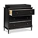 Davinci Jenny Lind Spindle 3-Drawer Dresser in Ebony