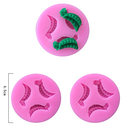 Chige Candy Mold, Silicone Baking Trays - Food Grade & BPA Free - Not Sticky Cake Decoration Mould For Mousse,Chocolate Brownie,Jelly,Ice Cream,Chiffon,Cheesecake,Fondant (Pea)