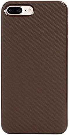 iPhone 8 Plus / 7 Plus Case (5.5"), Danbey, Fashion Style, Flexible Rubbery TPU Slim Cover, for iPhone 8 Plus / 7 Plus 5.5-inch, D1127 (Twill-Coffee)