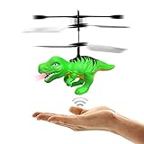 RC Flying Helicopter Dinosaurs Dragon Toys for 6 Year Old Boys Girls Kids, Mini Remote and Hand Controlled Dinosaurs Helicopter for Birthday Holiday Xmas