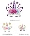 Unicorn Iron-On Patches T-Shirt Heat Transfer Paper Iron-On Transfer Patches and Stars&Flowers 3pcs