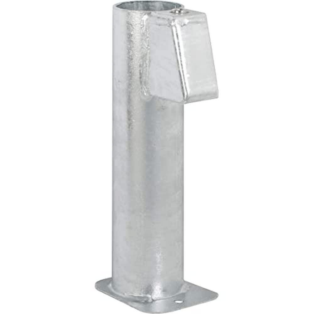 Alberts GAH 690793 Ground Sleeve for Sign Posts Available in Various Designs with Mounted Jaw Hot-Dip Galvanised for Pipe Diameter 60 mm Length 500 mm, Ø 60/500 mm