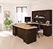 Bestar Manhattan U-Shaped Workstation, Secret Maple/Chocolate