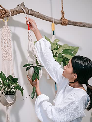 Macrame Kits for Adults Beginners 3mm x 220yards Natural Cotton Macrame, Home Decor with 200 Meters Macrame, Minimalist Boho Decor Unique Gift for Her