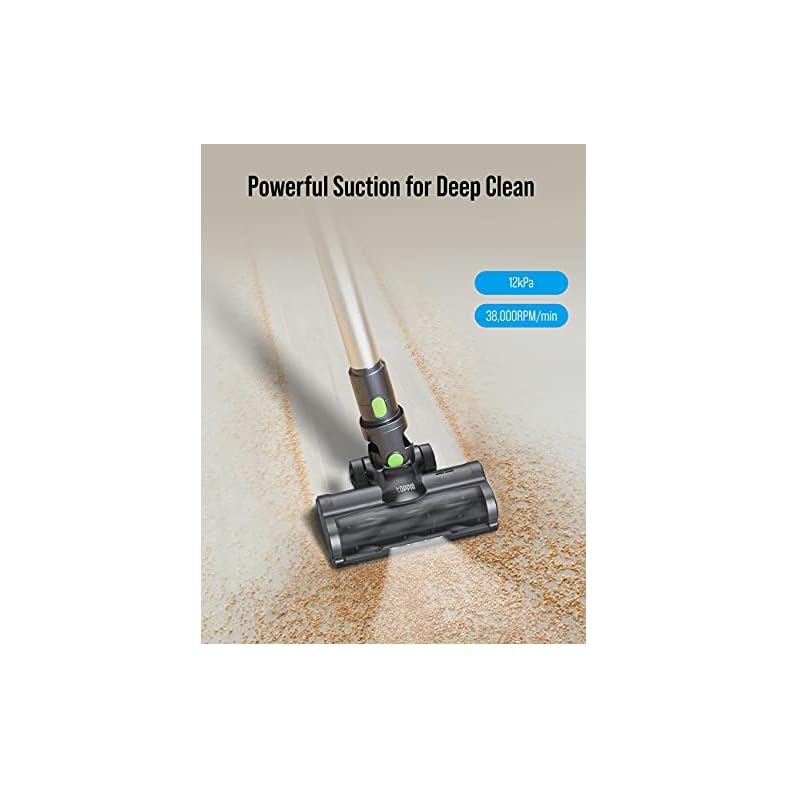 TOPPIN Stick Vacuum Cleaner Cordless TangleFree 6 in 1 Powerful