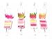 Toycamp Lip Gloss ice popsicles Shape 4 Pack Assorted Designs In Colorful Box, Girls Birthday Party Favor, Goody Bag Filler, Prize, Giveaway,