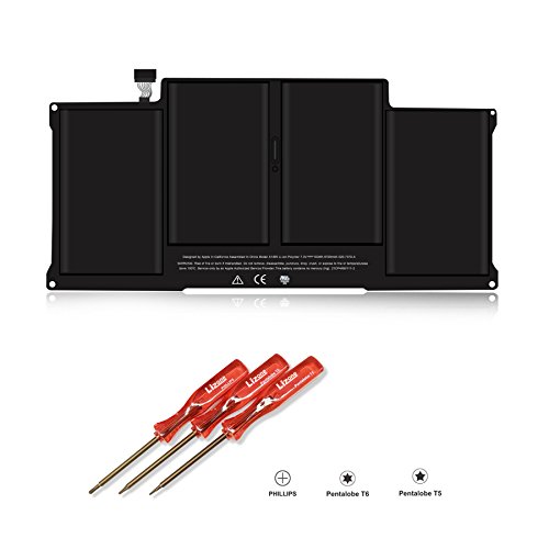 Lizone 6800mAh A1405 A1496 Laptop Battery for Apple MacBook Air 13 (2011 2012 2013 2014 2015 Version) A1466 A1377 A1369 MC503 MC504 A1405 A1496 Battery -7.3V/50Wh