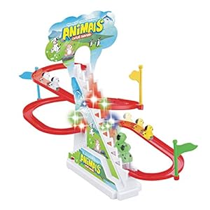 Popsugar – TH1112A Happy Dog Race Track Set with Music and Lights, Multicolor