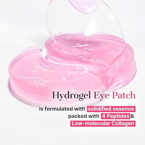 Caffeine Eye Patches for Dark Circles & Puffiness | Hydrating Under Eye Mask with Hyaluronic Acid & Niacinamide | Reduce Fine Lines & Brighten Tired Eyes - 30 Pairs