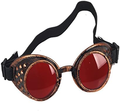 AFUT New Sell Vintage Steampunk Goggles Glasses Welding Cyber Punk Gothic
