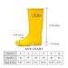 DKSUKO Rain Boots for Women Waterproof Elastic Wellington Boots (8 B (M) US, Yellow+ Elastic)