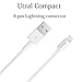 Lightning Cable, KOOWIEN 4Pack 6ft Extra Long 8Pin USB Syncing and Charging Cord for iPhone 7/7 Plus, 6s plus/6s/6 plus/6, se/5s/5c/5, iPad Air/Pro/Mini, iPod nano/touch (White)