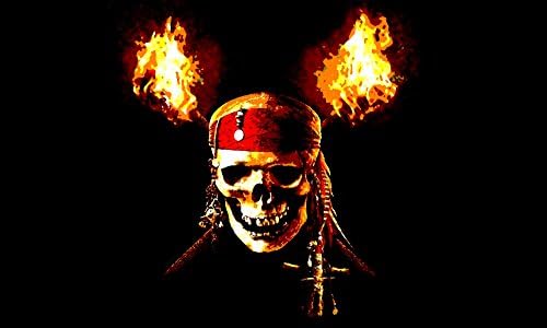 Jack Sparrow Jhonny Depp Pirates of the Caribbean Framework Modern Hand Painted – Pop Art Effect (Format 70 x 40 cm)