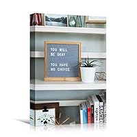 Canvas Wall Art Panel Quotes Bedroom Industrial Inspirational Modern Art Multicolor Neon Photography Quotes Urban - 12x18 inches