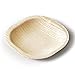 Wild Leaf Tableware Disposable MINI Canape Plates, 4 Inch / 25 Pack. Small, Bite-Size Bamboo Tasting Plates, Perfect for Cocktail Parties and Catering Events. Eco Friendly Palm Leaf Plates
