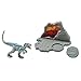DecoSet® Jurassic World Fallen Kingdom Cake Decorations, 3-Piece Topper with Dinosaur Figurine, Removable Fossil and 3D Backdrop for Hours of Play After the Party