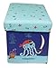 Clever Creations Collapsible Bench Storage Organizer for Bedrooms, Playrooms and Living Rooms, Perfect Size Chest for Books, Clothes, Electronics, and Gadgets, Blue Pirate Themed